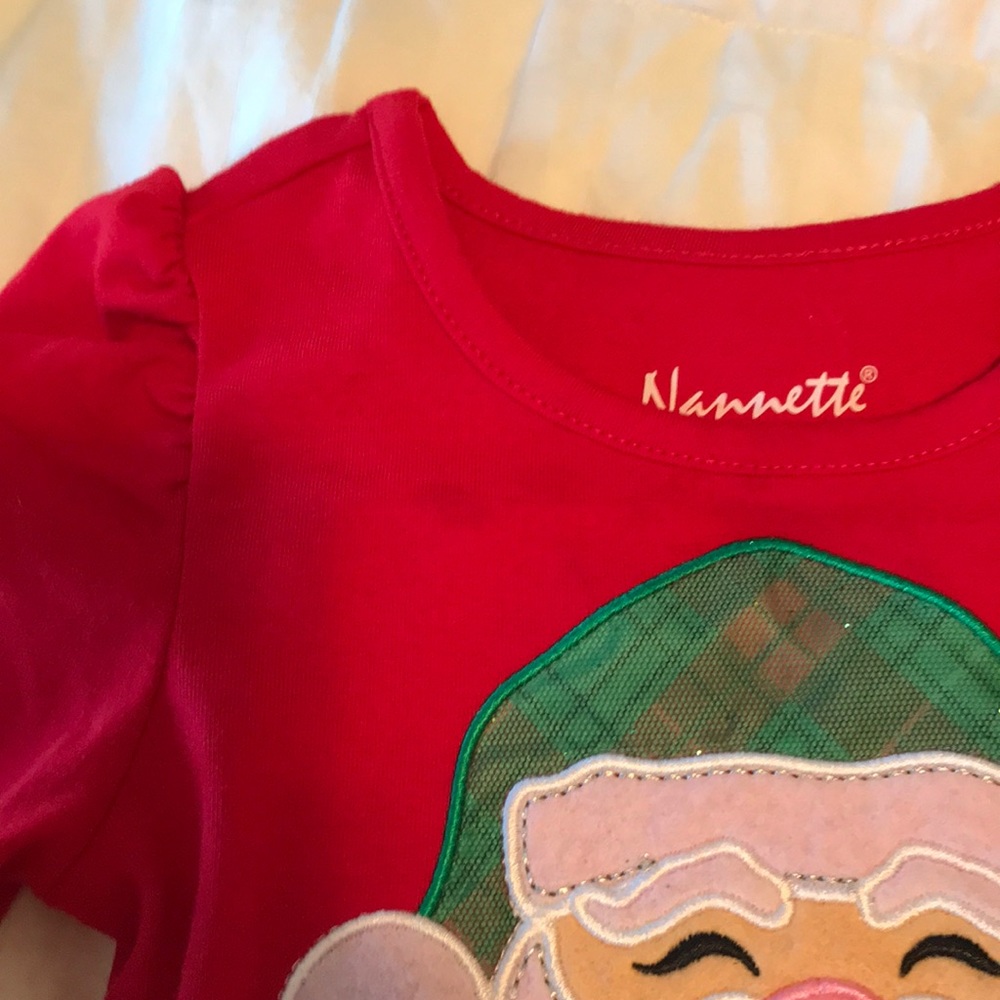2T Santa holiday dress - Picture 3 of 4